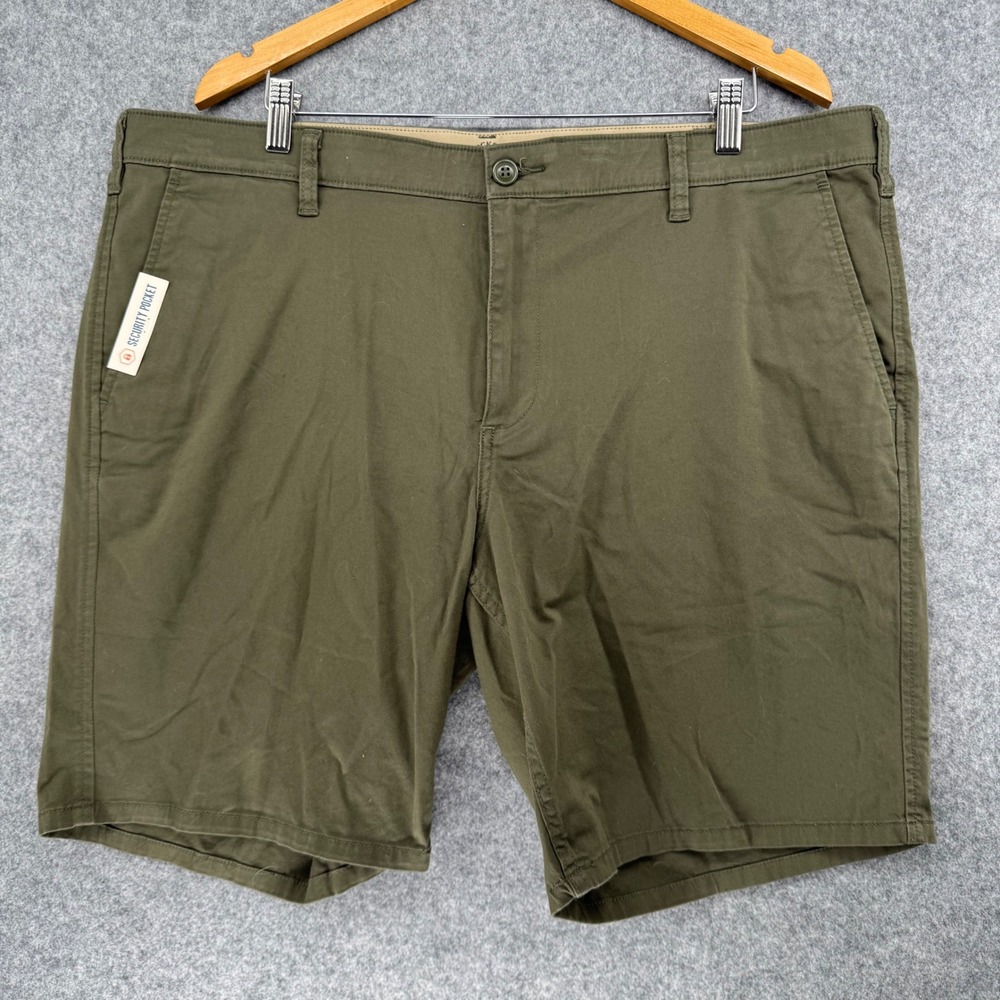 Dockers Original Short Mens 40 Green Stretch 9.5" Inseam Flexible Waistband NEW